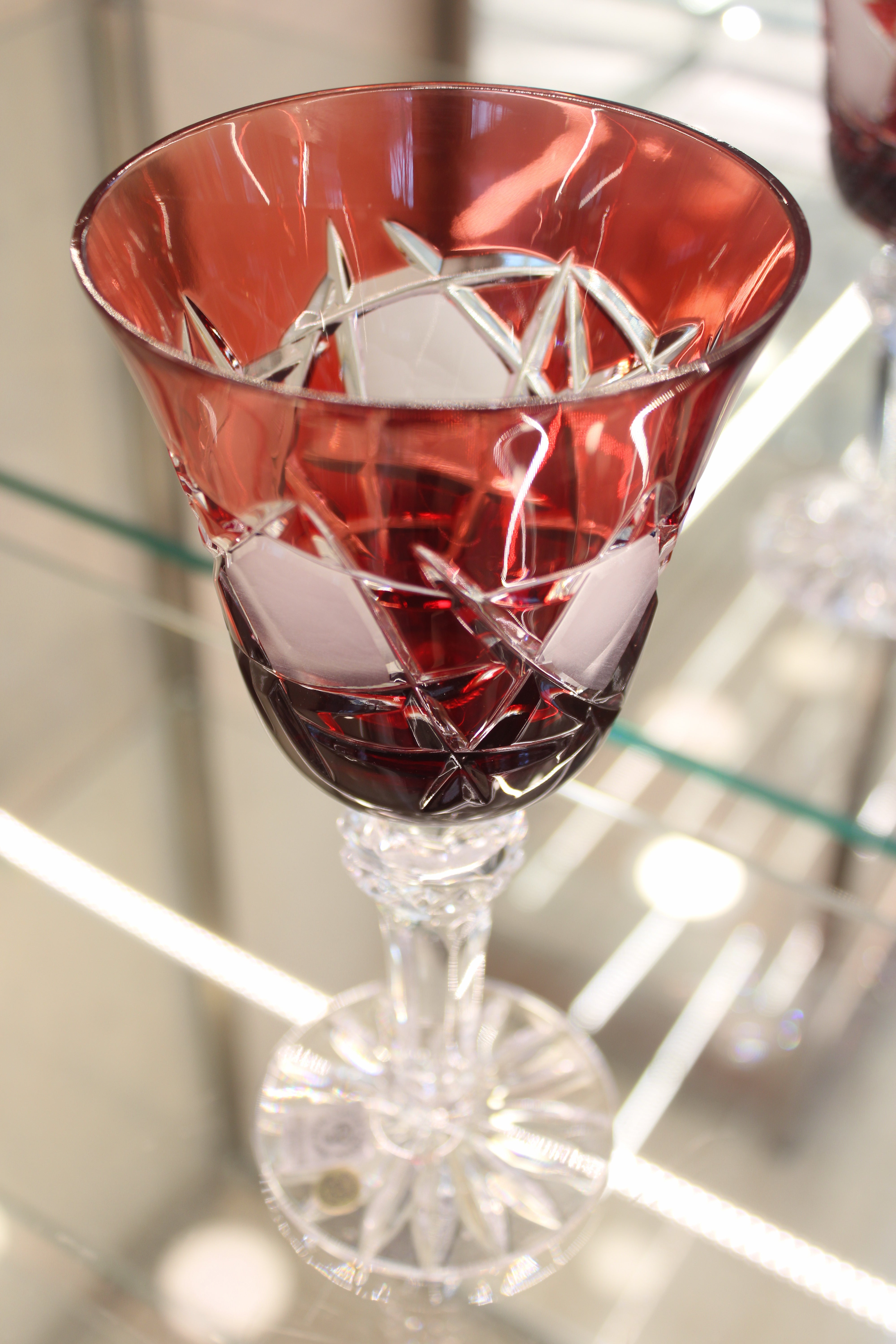 Set 6 Pahare Cu Picior Goblet Mars - 240 ml - ruby