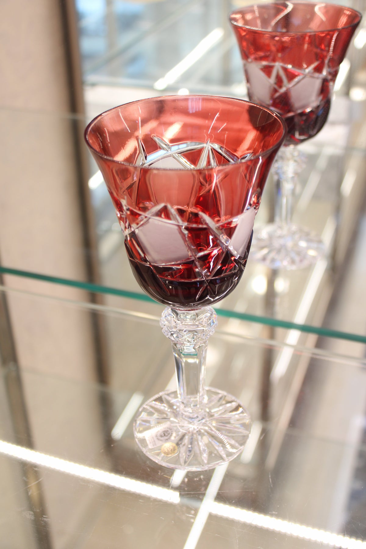 Set 6 Pahare Cu Picior Goblet Mars - 240 ml - ruby