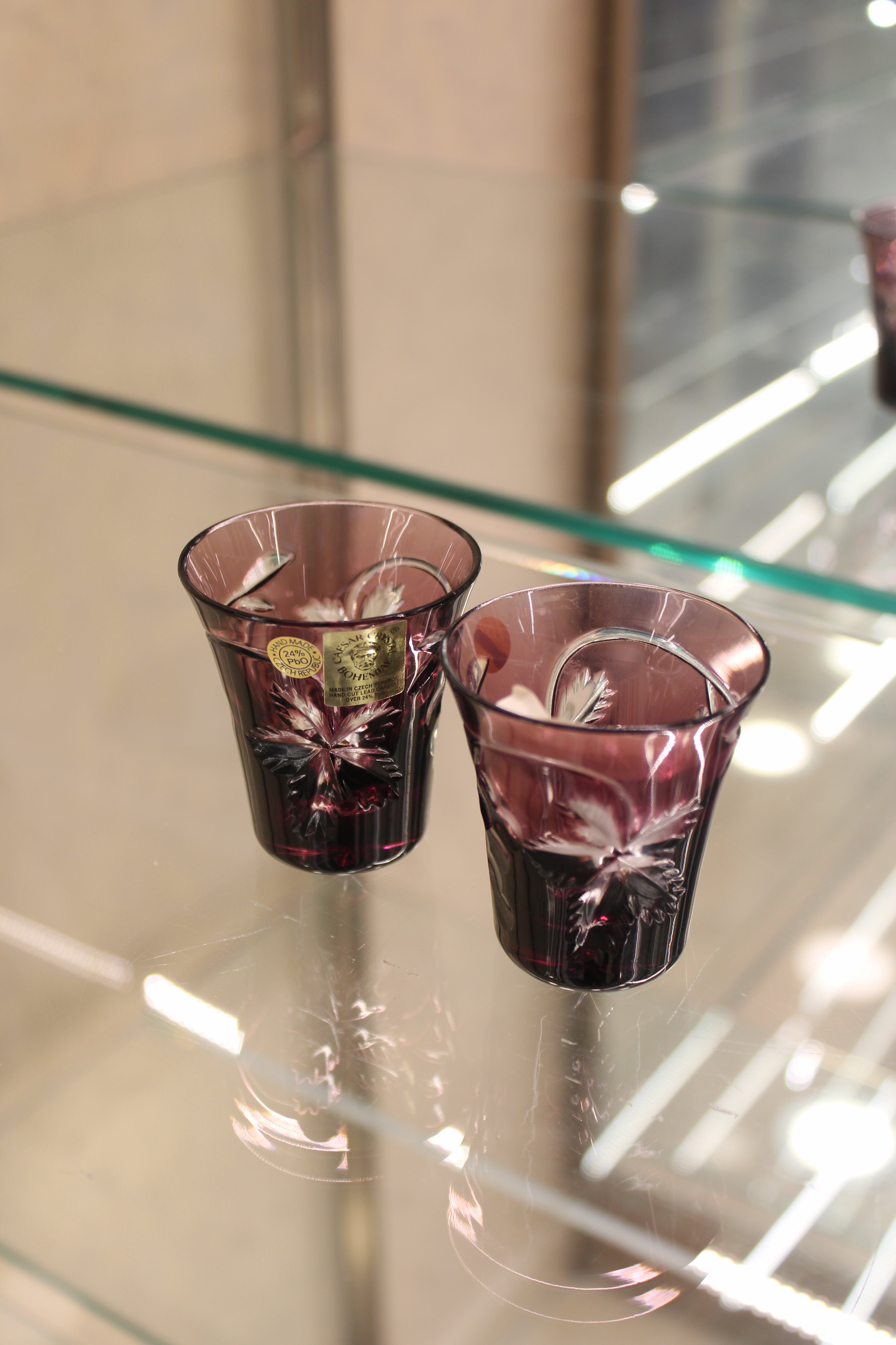 Set 2 Pahare Liqueur Grapes - 45 ml - violet