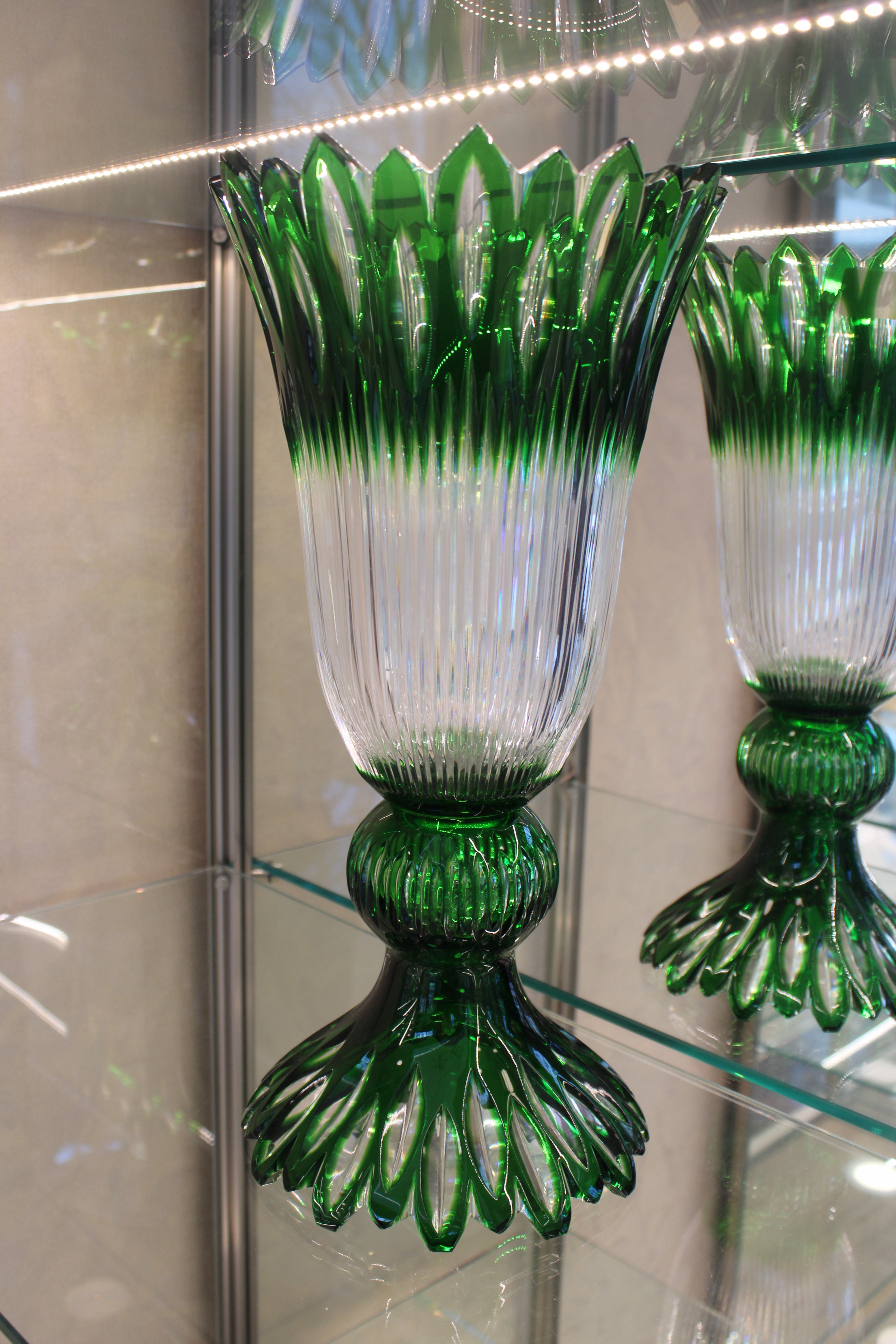 Vaza Flame - 430 mm - verde