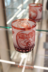 Set 2 Pahare Fara Picior Mucha - 320 ml - ruby