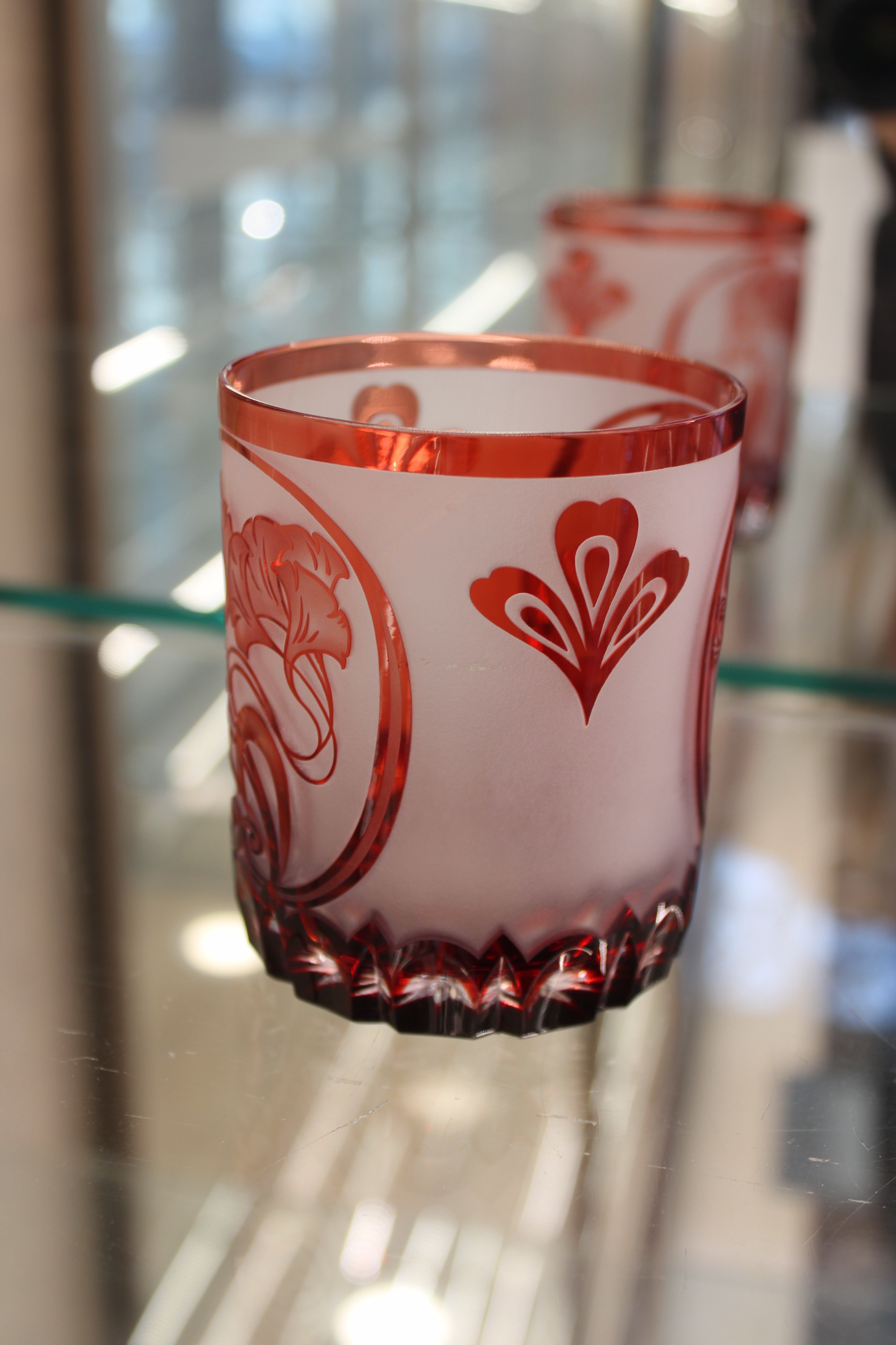 Set 2 Pahare Fara Picior Mucha - 320 ml - ruby