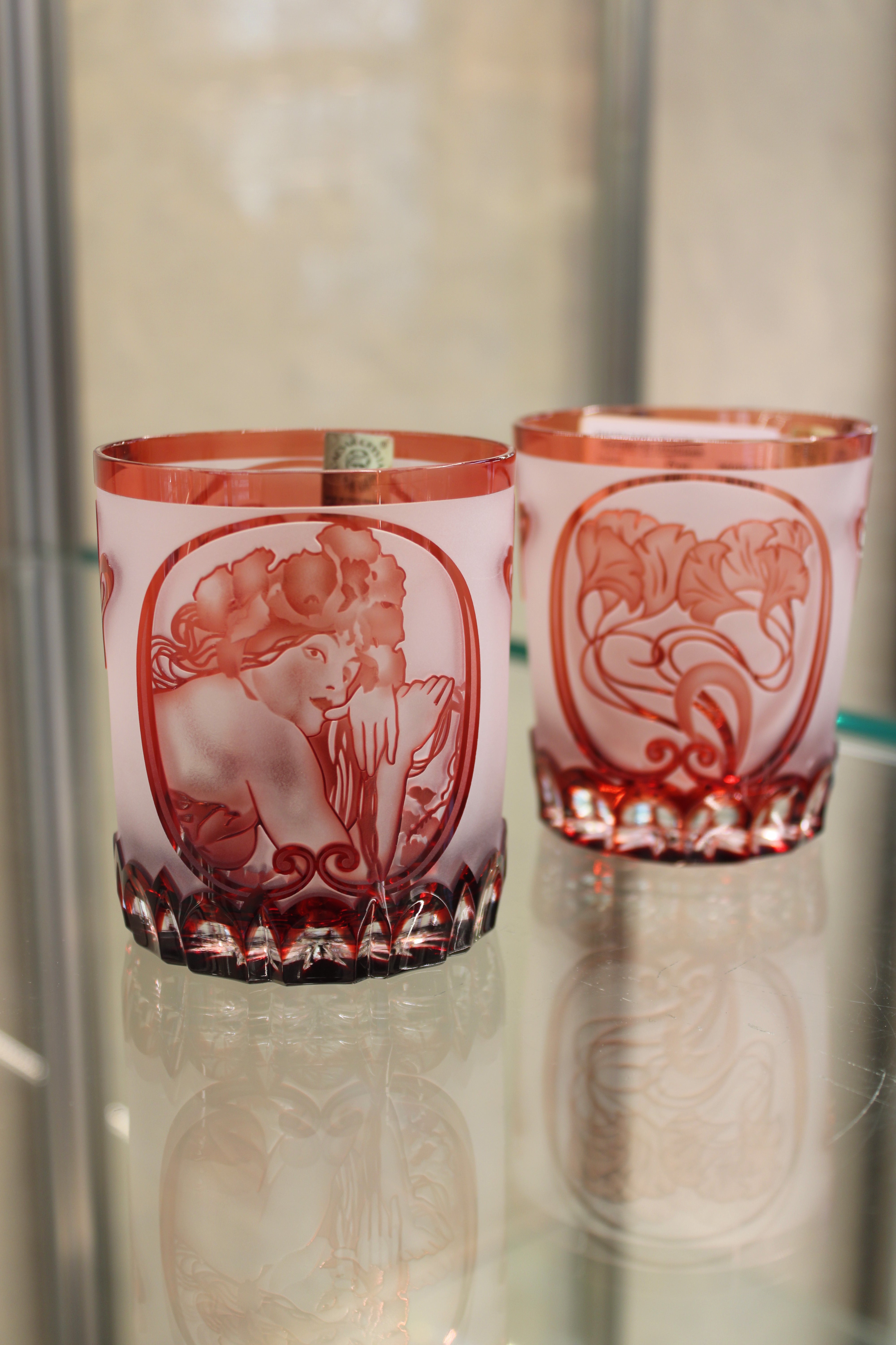 Set 2 Pahare Fara Picior Mucha - 320 ml - ruby