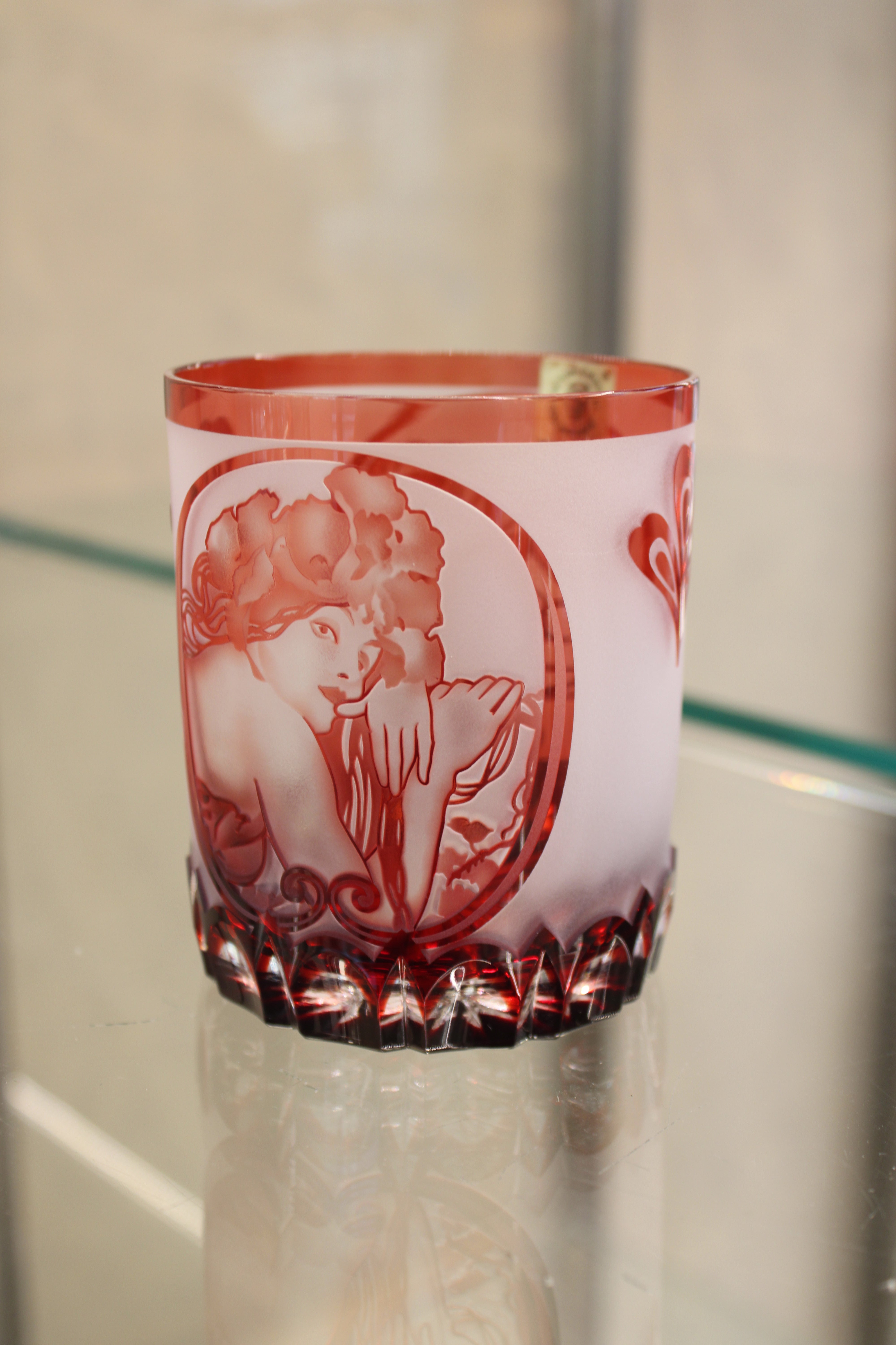 Set 2 Pahare Fara Picior Mucha - 320 ml - ruby