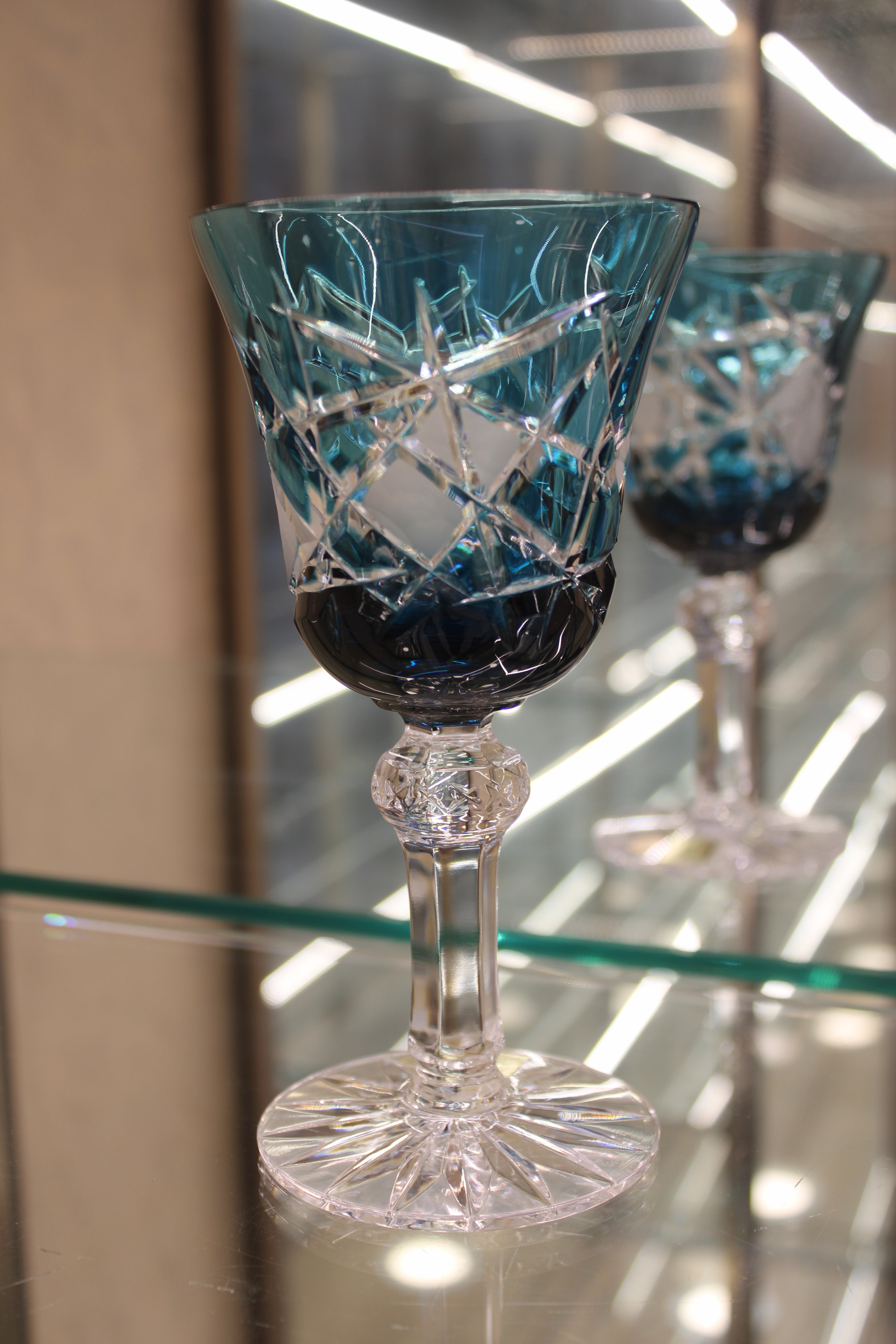 Set 2 Pahare Cu Picior Goblet Mars - 180 ml - azure