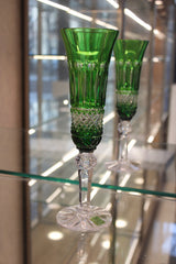 Set 6 Pahare Cu Picior Flute Tomy - 155 ml - verde