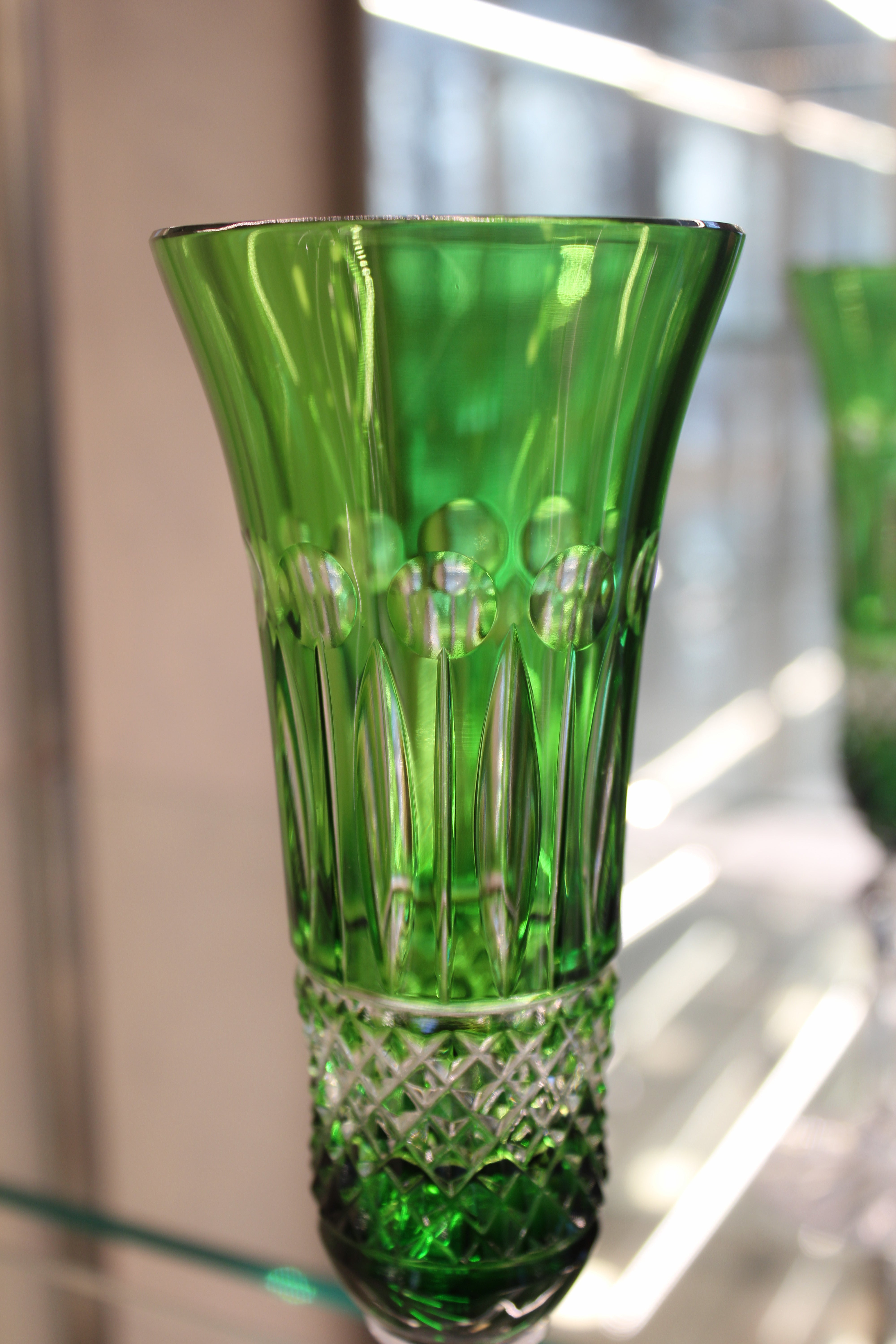 Set 6 Pahare Cu Picior Flute Tomy - 155 ml - verde
