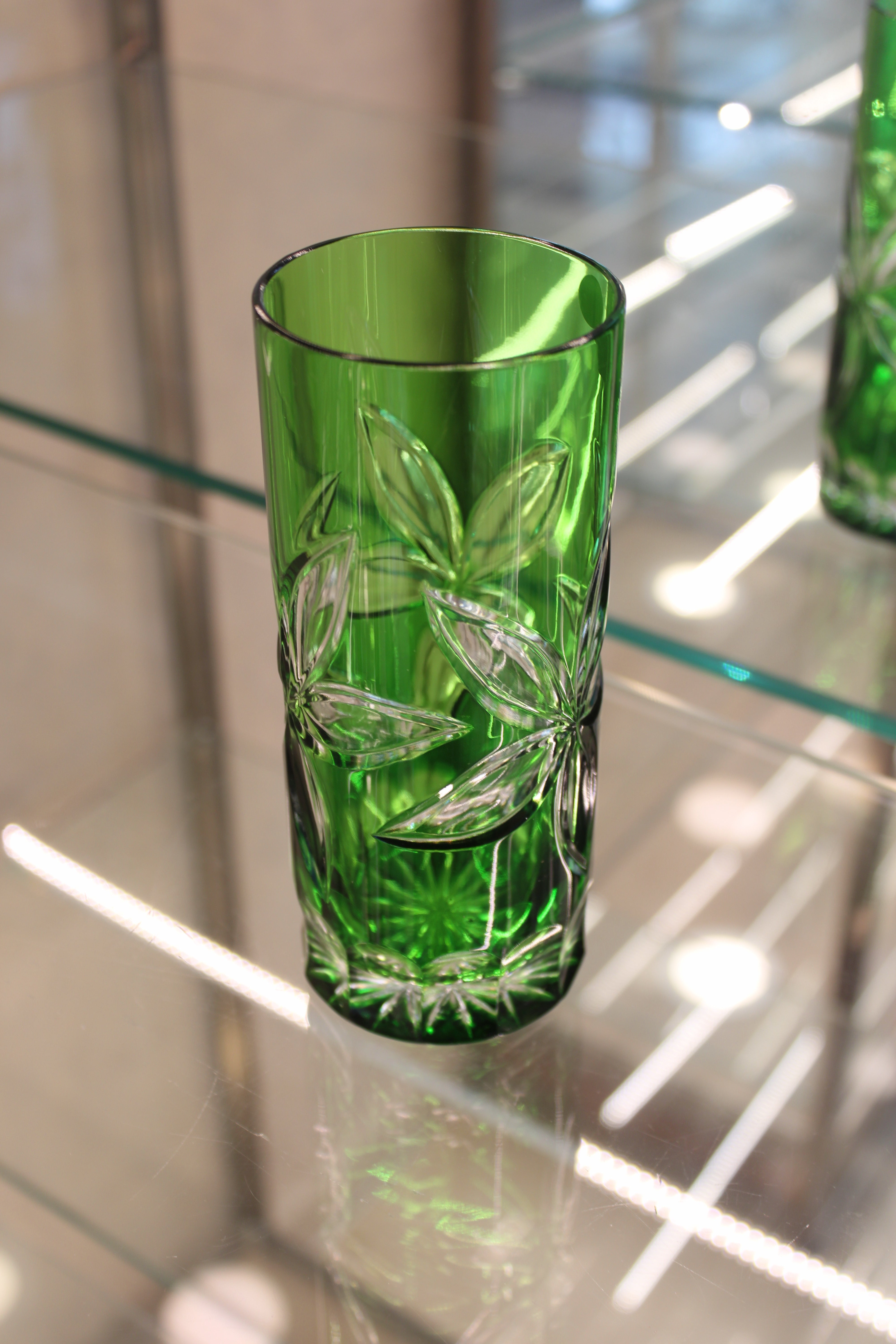 Set 2 Pahare Fara Picior - 350 ml - verde
