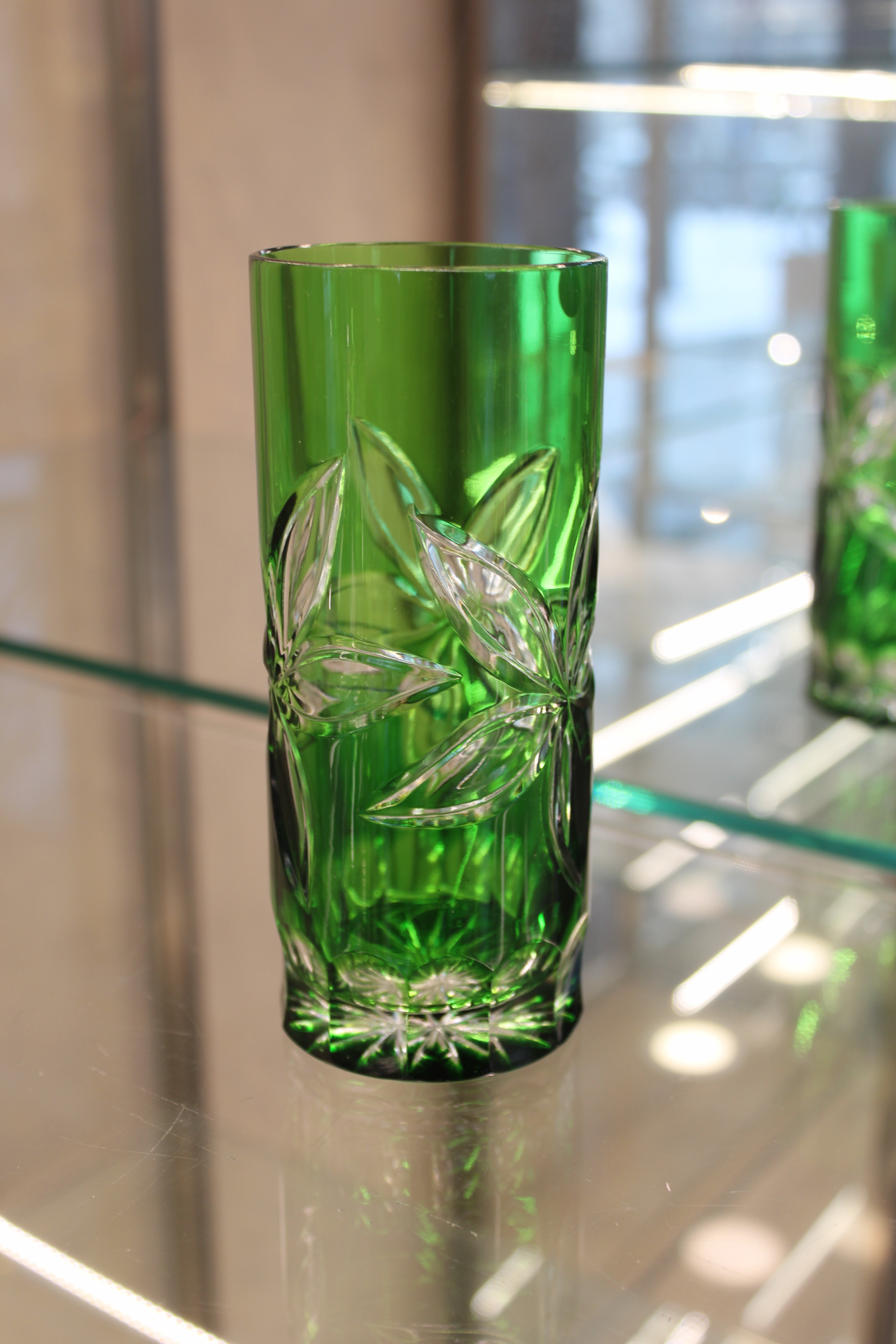 Set 2 Pahare Fara Picior - 350 ml - verde