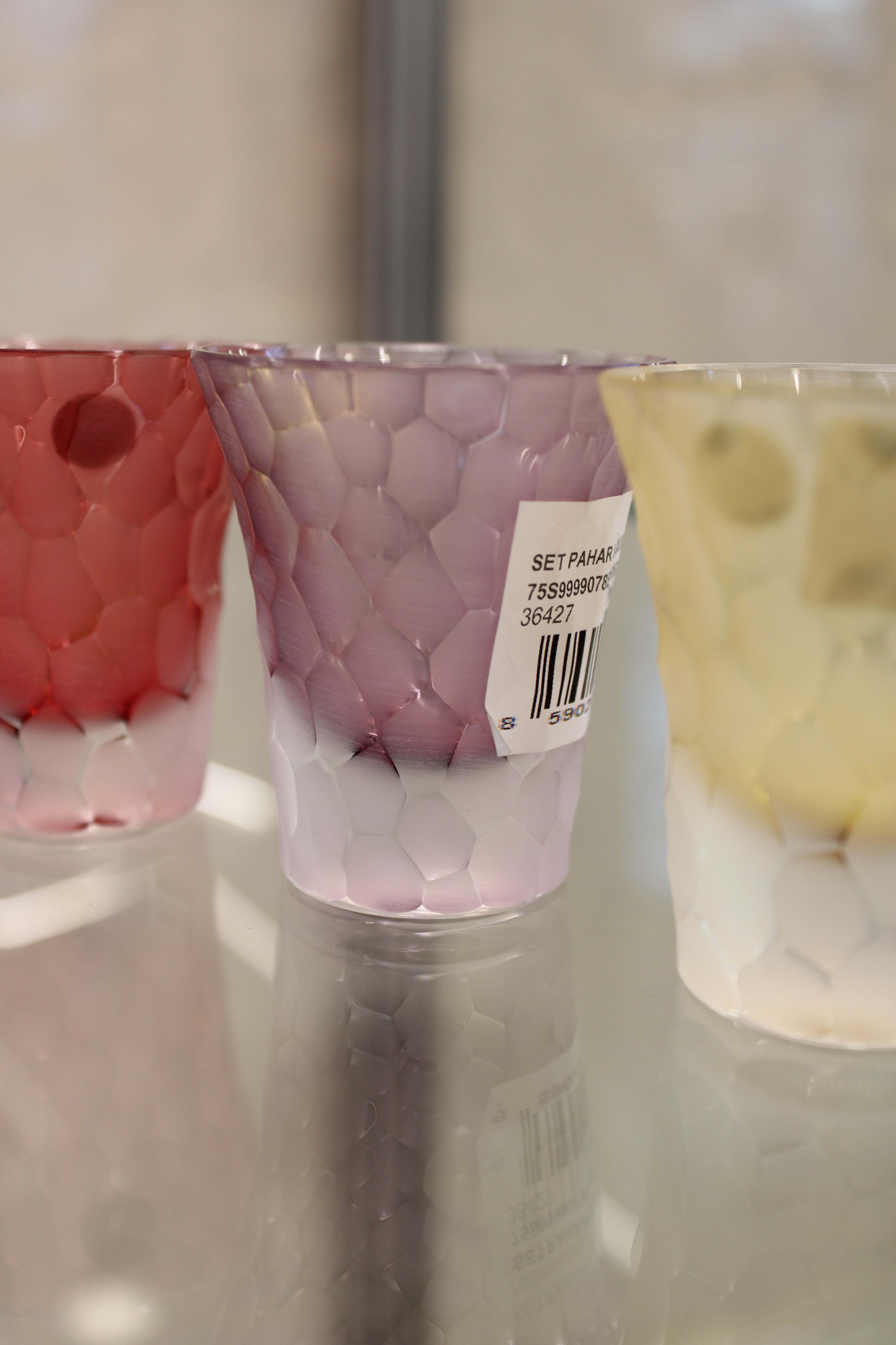 Set Pahar Liqueur Marbles - 45 ml - multicolor