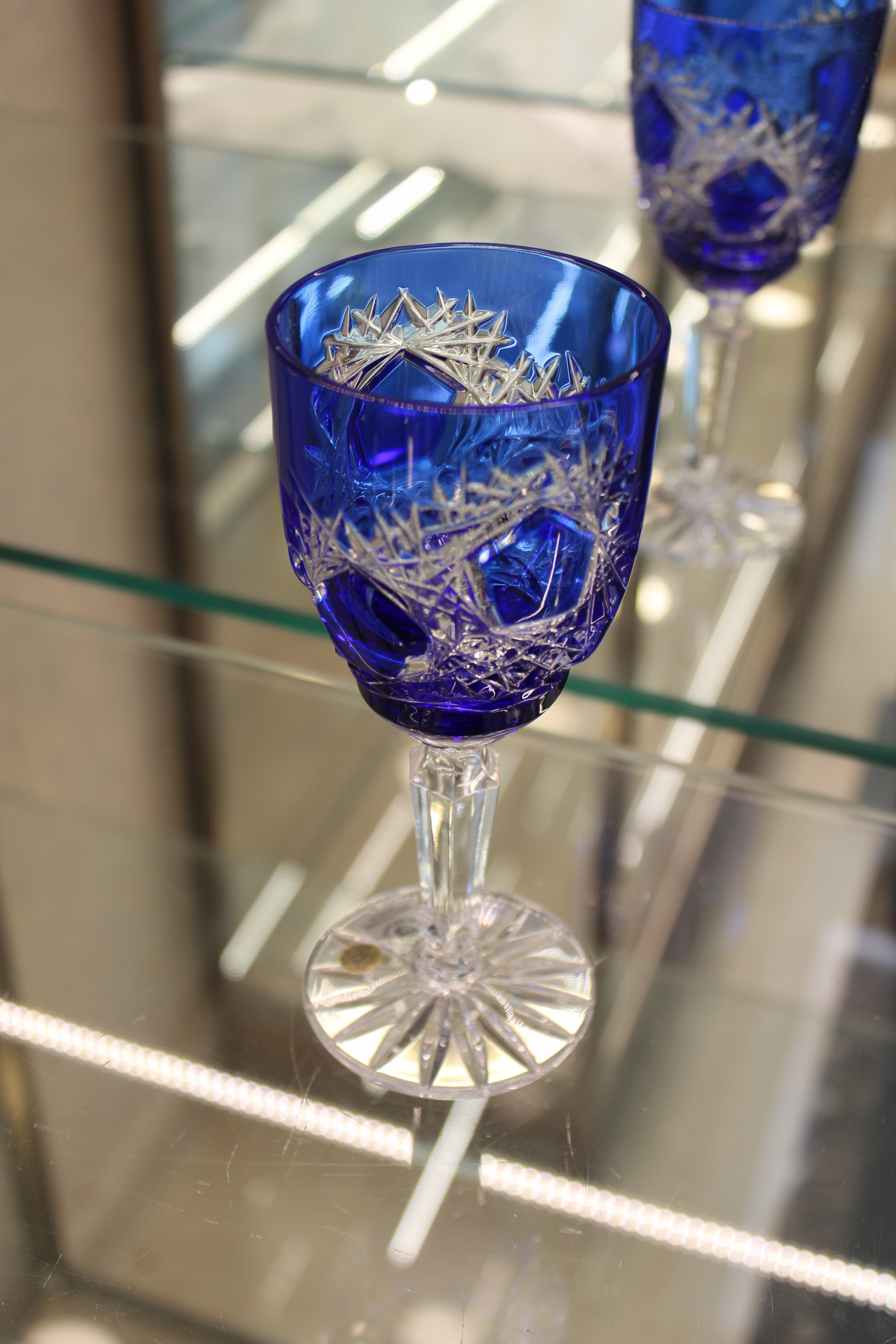 Set 2 Pahare Cu Picior Goblet Frost - 150 ml - albastru