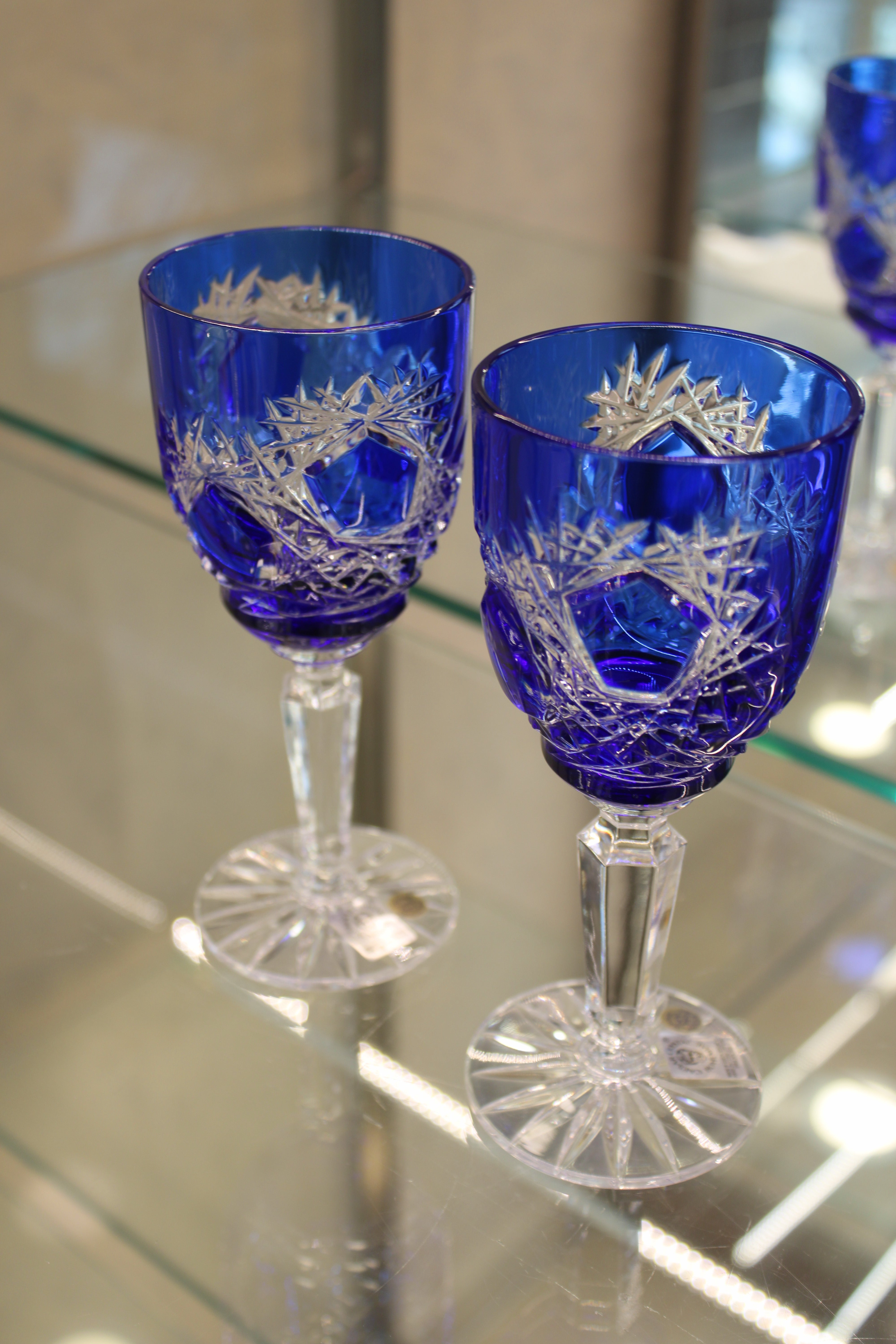Set 2 Pahare Cu Picior Goblet Frost - 150 ml - albastru