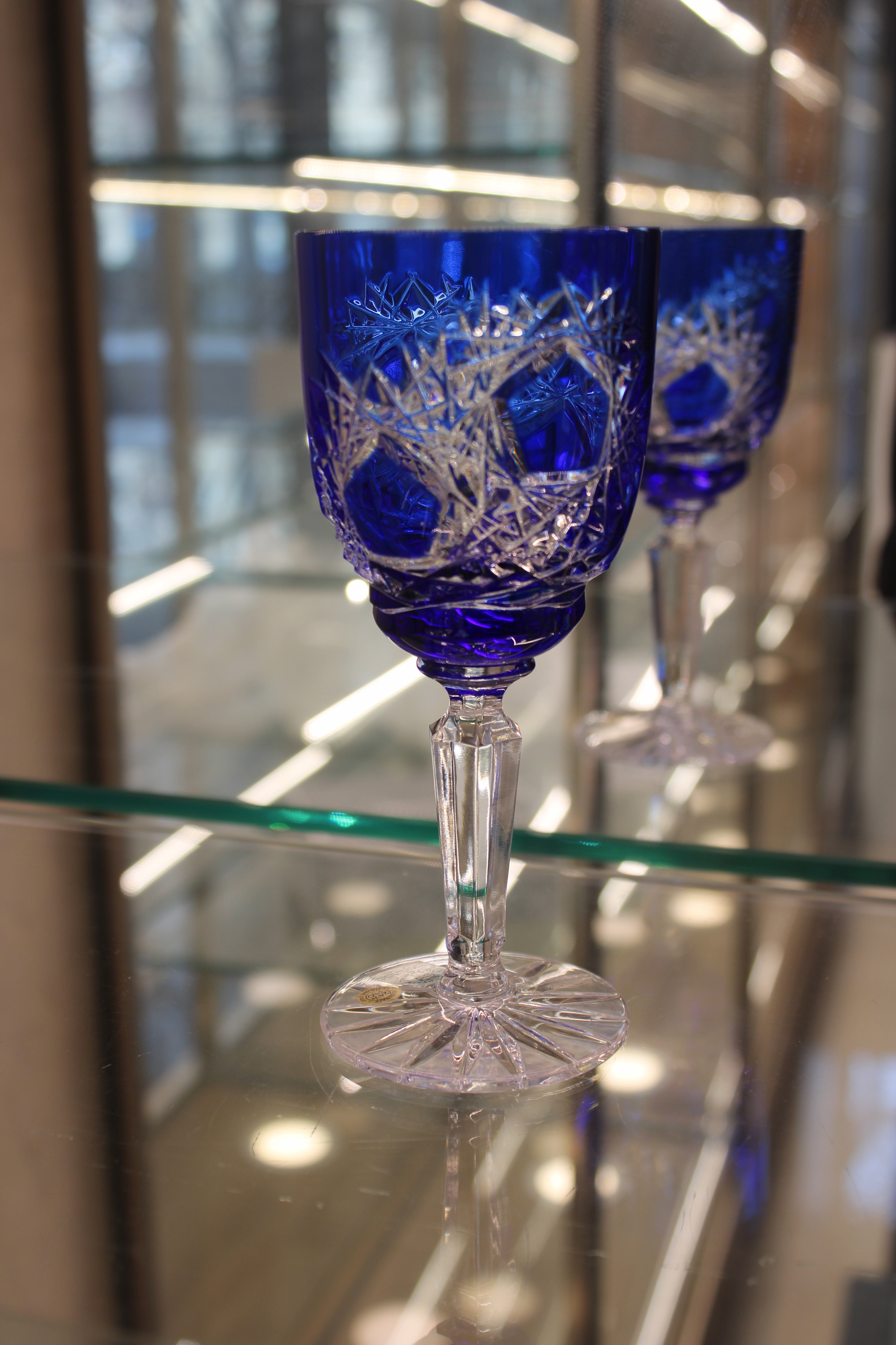 Set 2 Pahare Cu Picior Goblet Frost - 150 ml - albastru