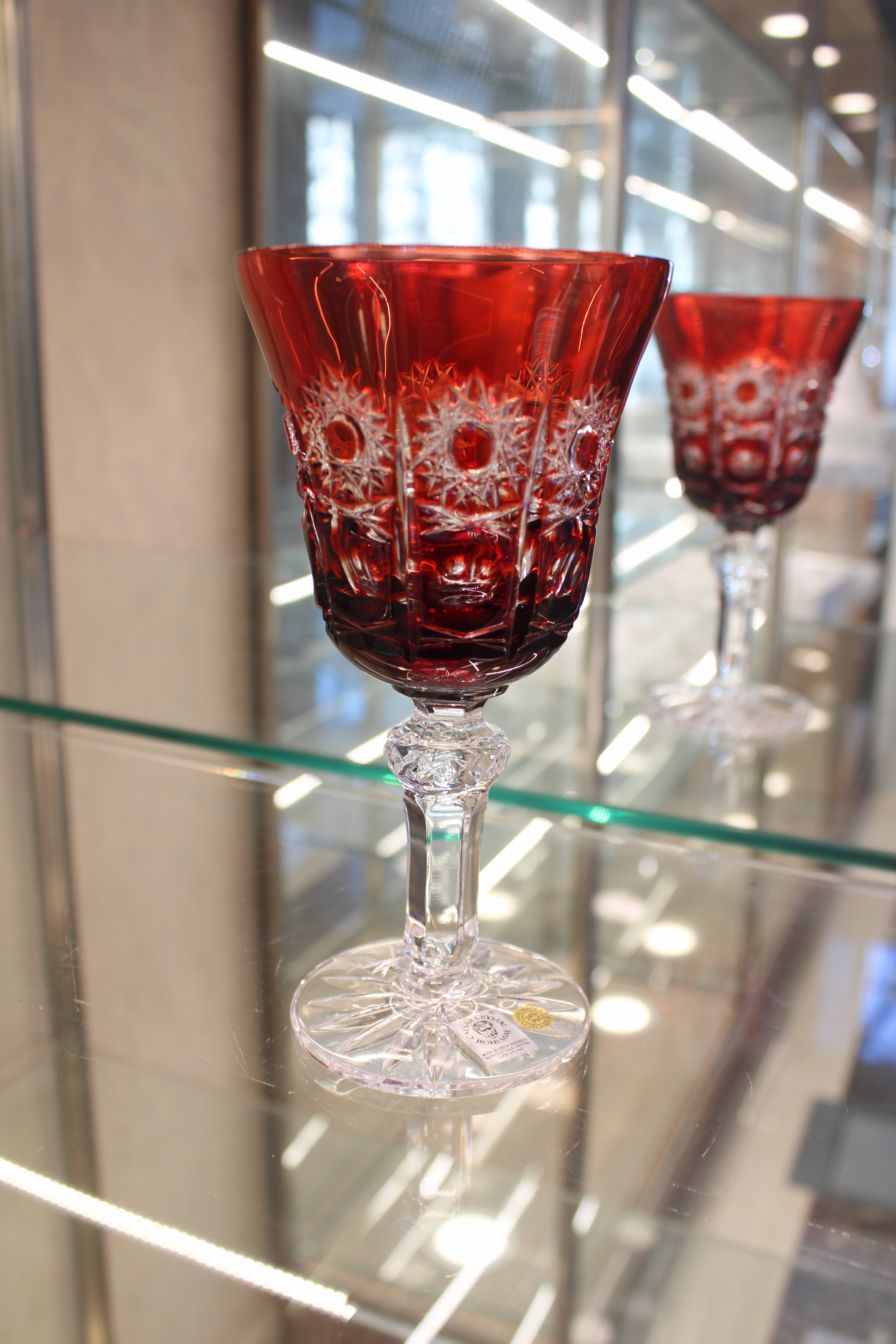 Set 6 Pahare Cu Picior Goblet Petra - 180 ml - ruby