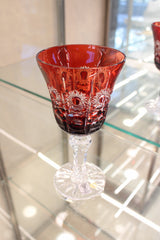 Set 6 Pahare Cu Picior Goblet Petra - 180 ml - ruby
