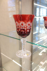 Set 6 Pahare Cu Picior Goblet Petra - 180 ml - ruby