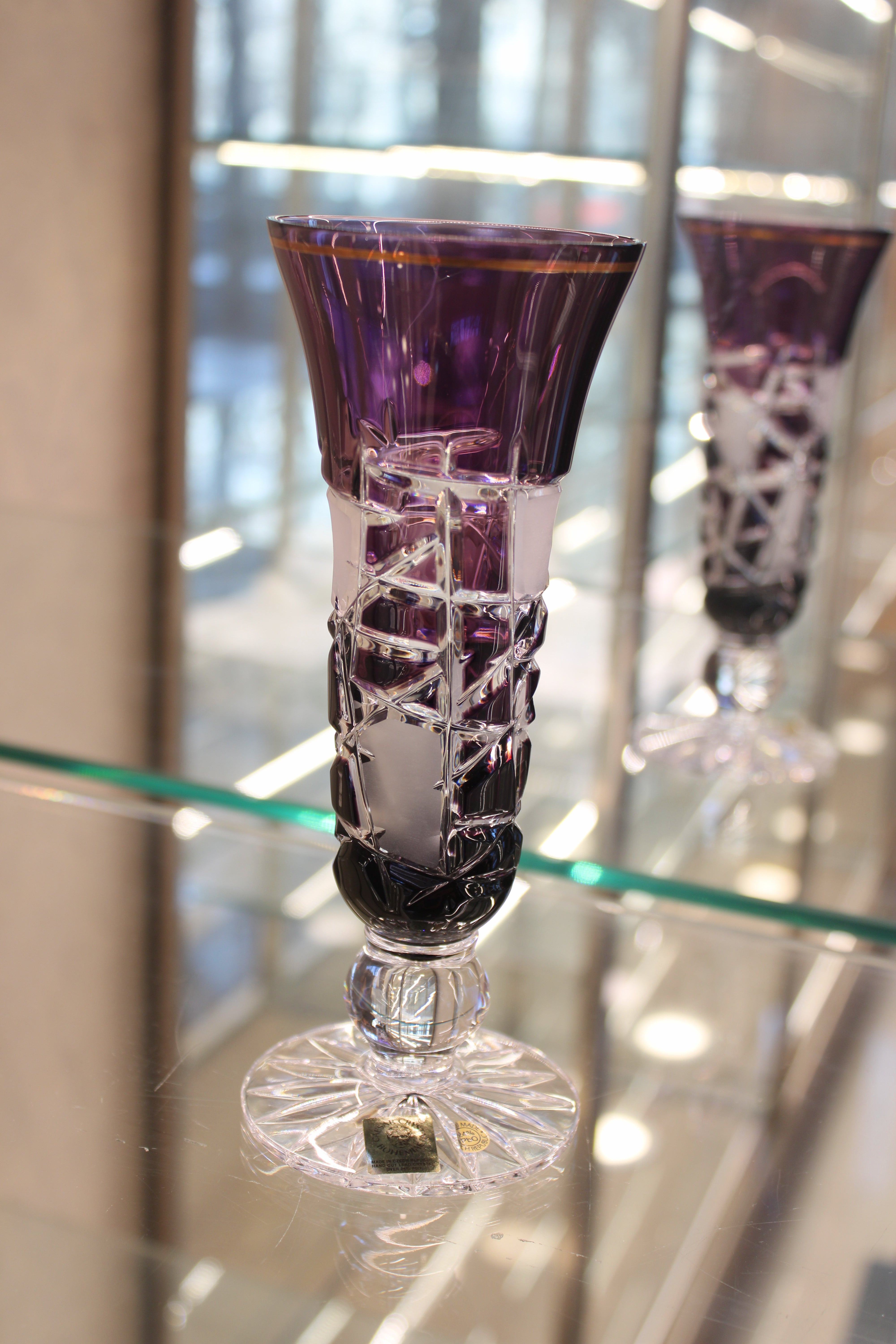 Set 2 Pahare Cu Picior Goblet Mars - 150 ml - violet