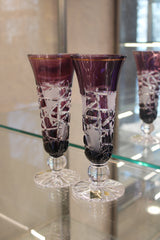 Set 2 Pahare Cu Picior Goblet Mars - 150 ml - violet
