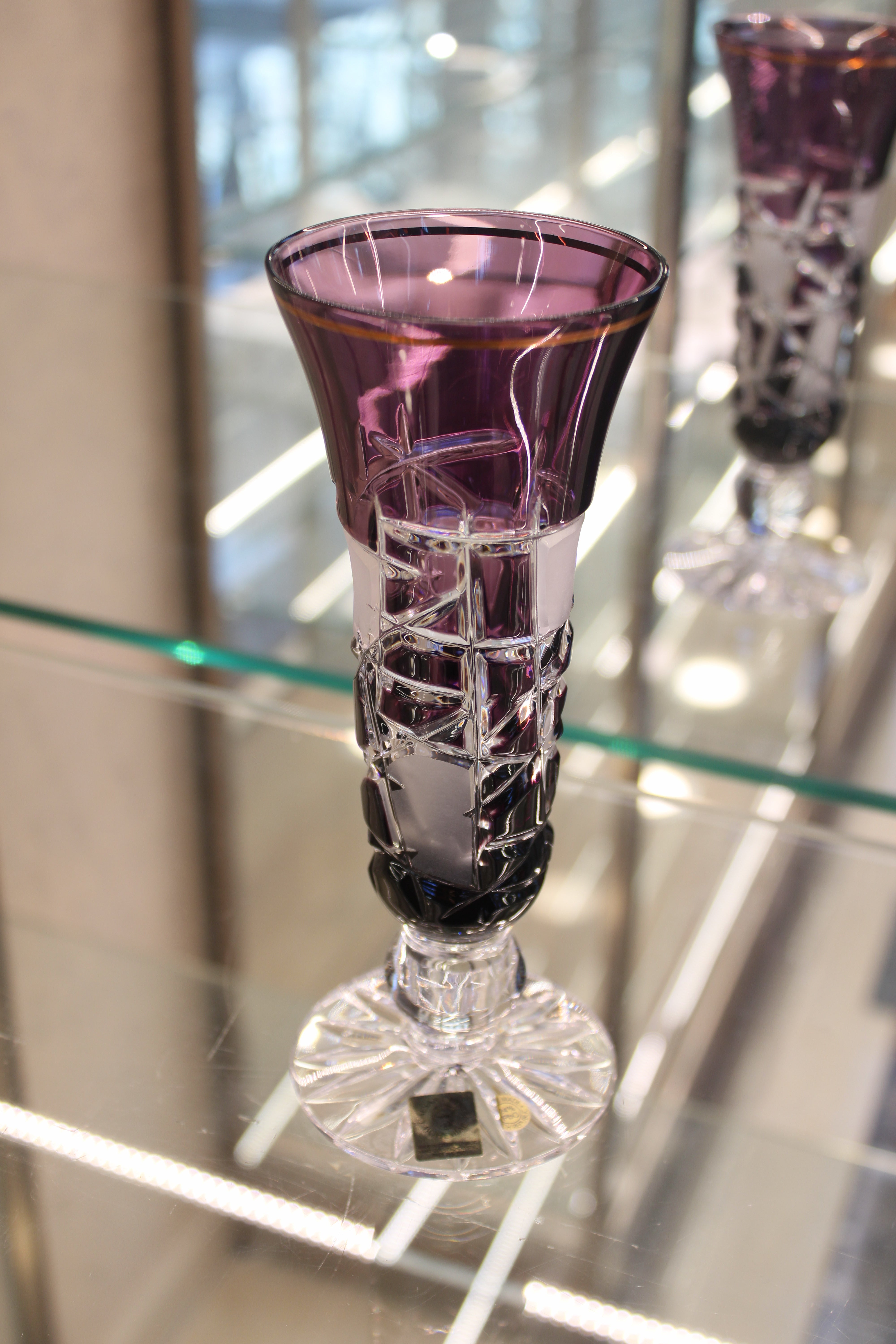 Set 2 Pahare Cu Picior Goblet Mars - 150 ml - violet
