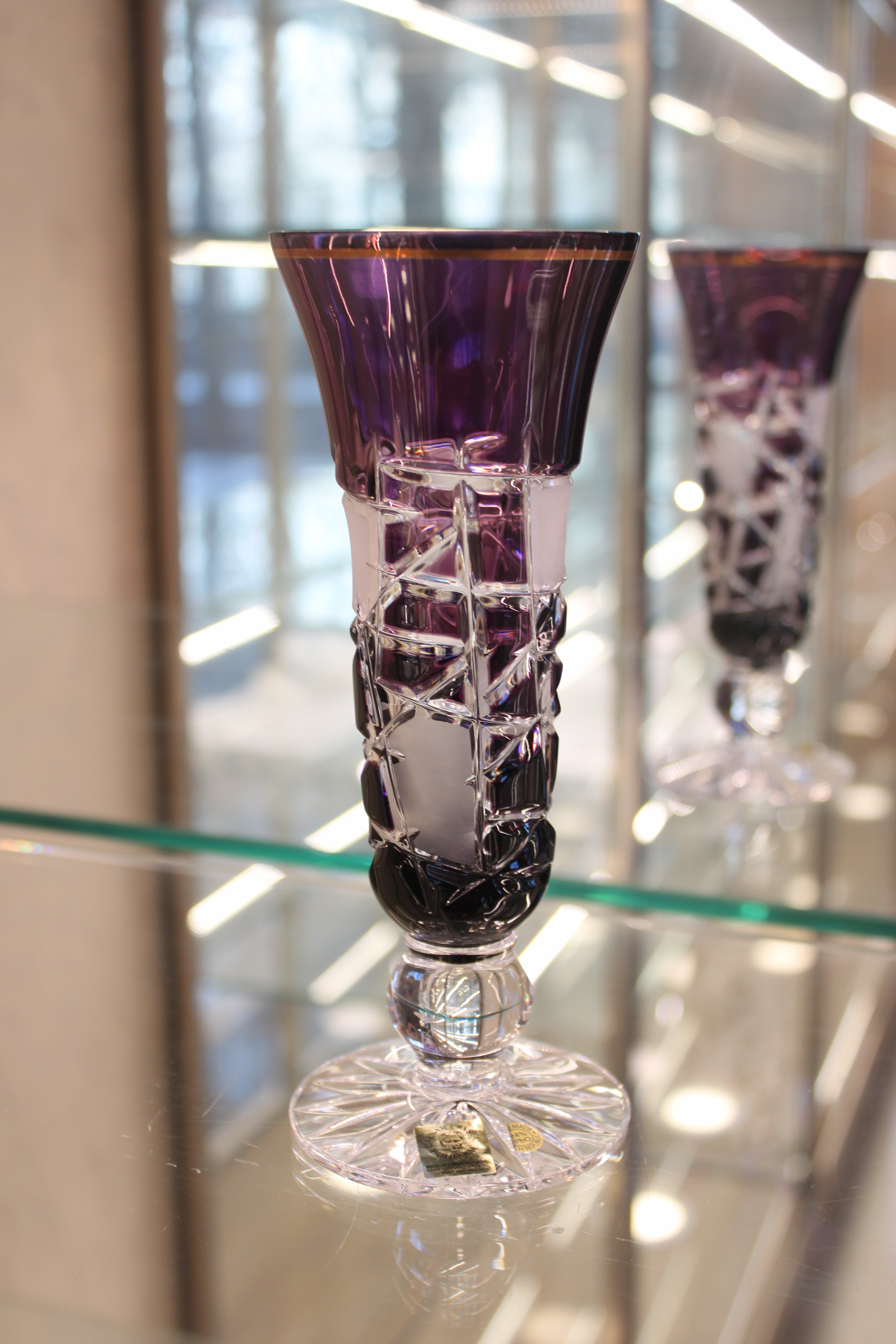 Set 2 Pahare Cu Picior Goblet Mars - 150 ml - violet