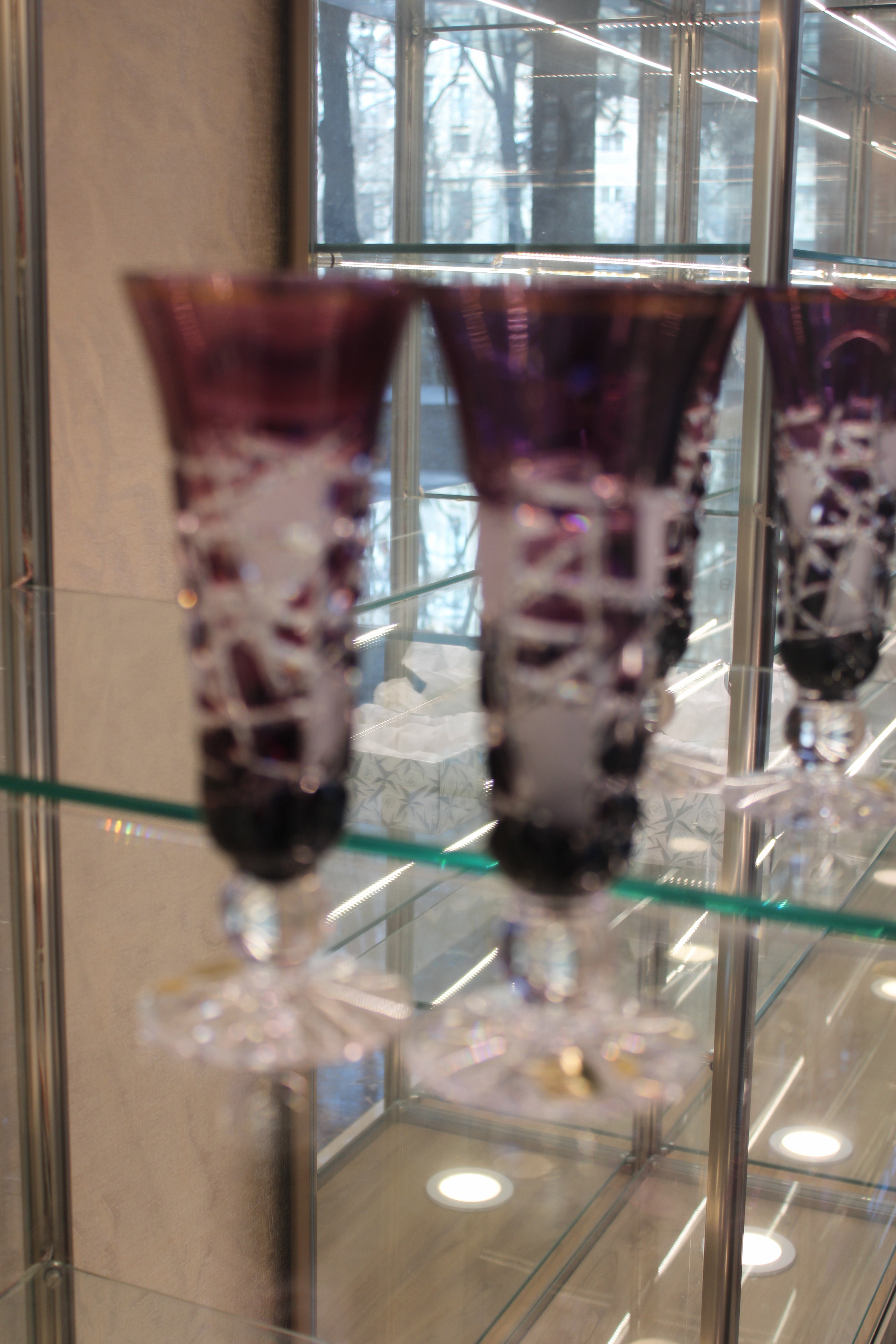 Set 2 Pahare Cu Picior Goblet Mars - 150 ml - violet