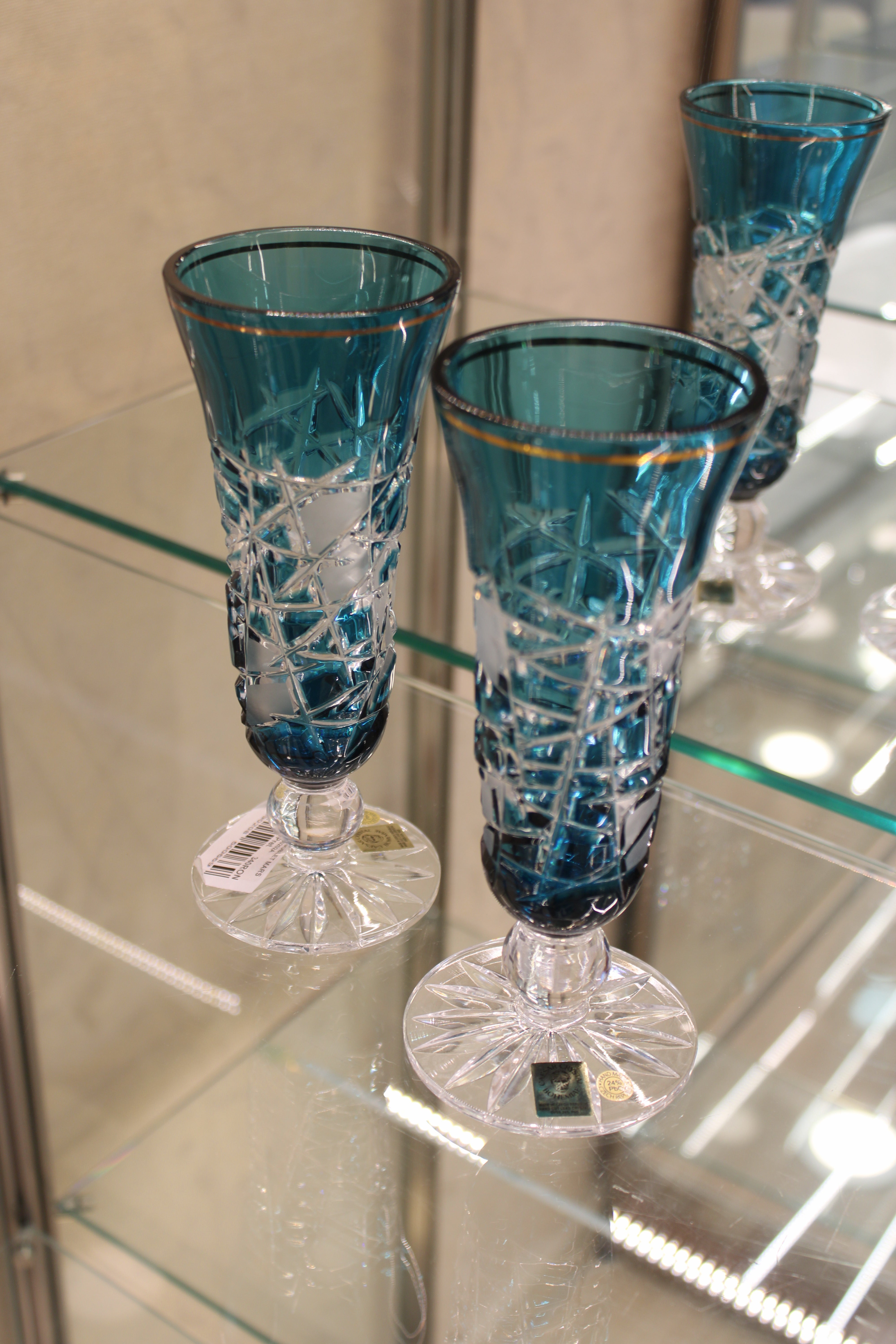 Set 2 Pahare Cu Picior Goblet Mars - 150 ml - azure