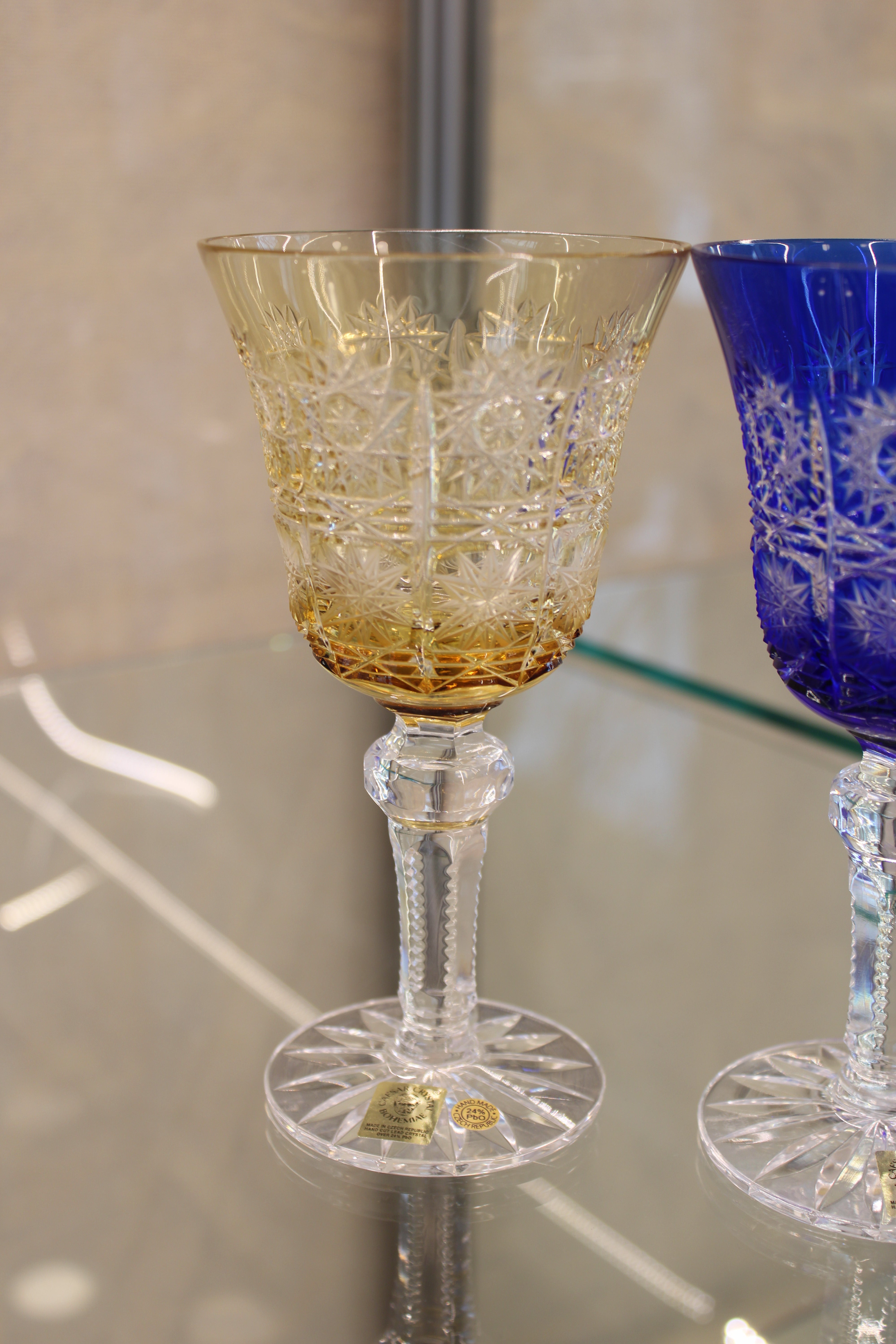Set Pahare Cu Picior Goblet Paula - multicolor