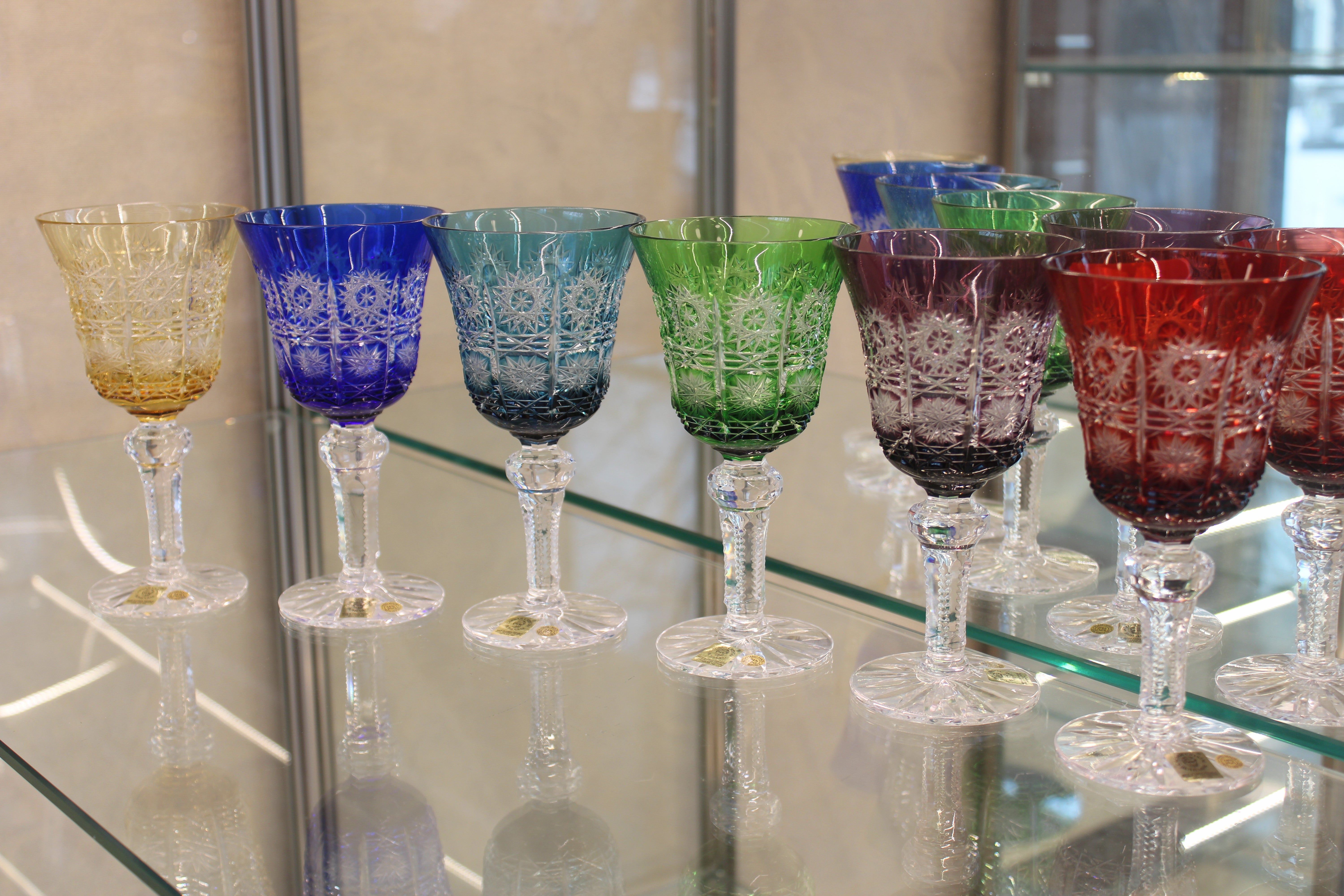 Set Pahare Cu Picior Goblet Paula - multicolor
