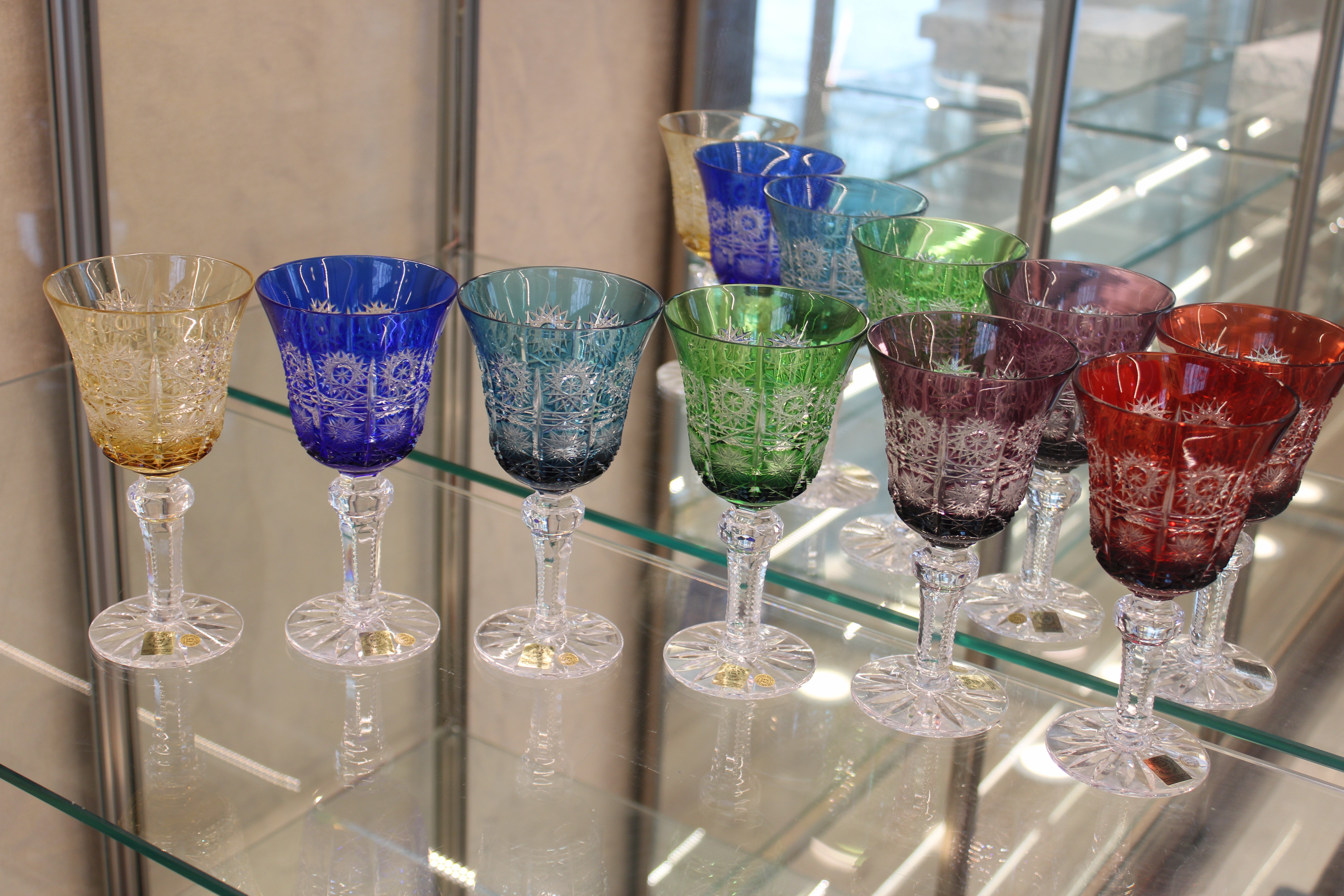 Set Pahare Cu Picior Goblet Paula - multicolor