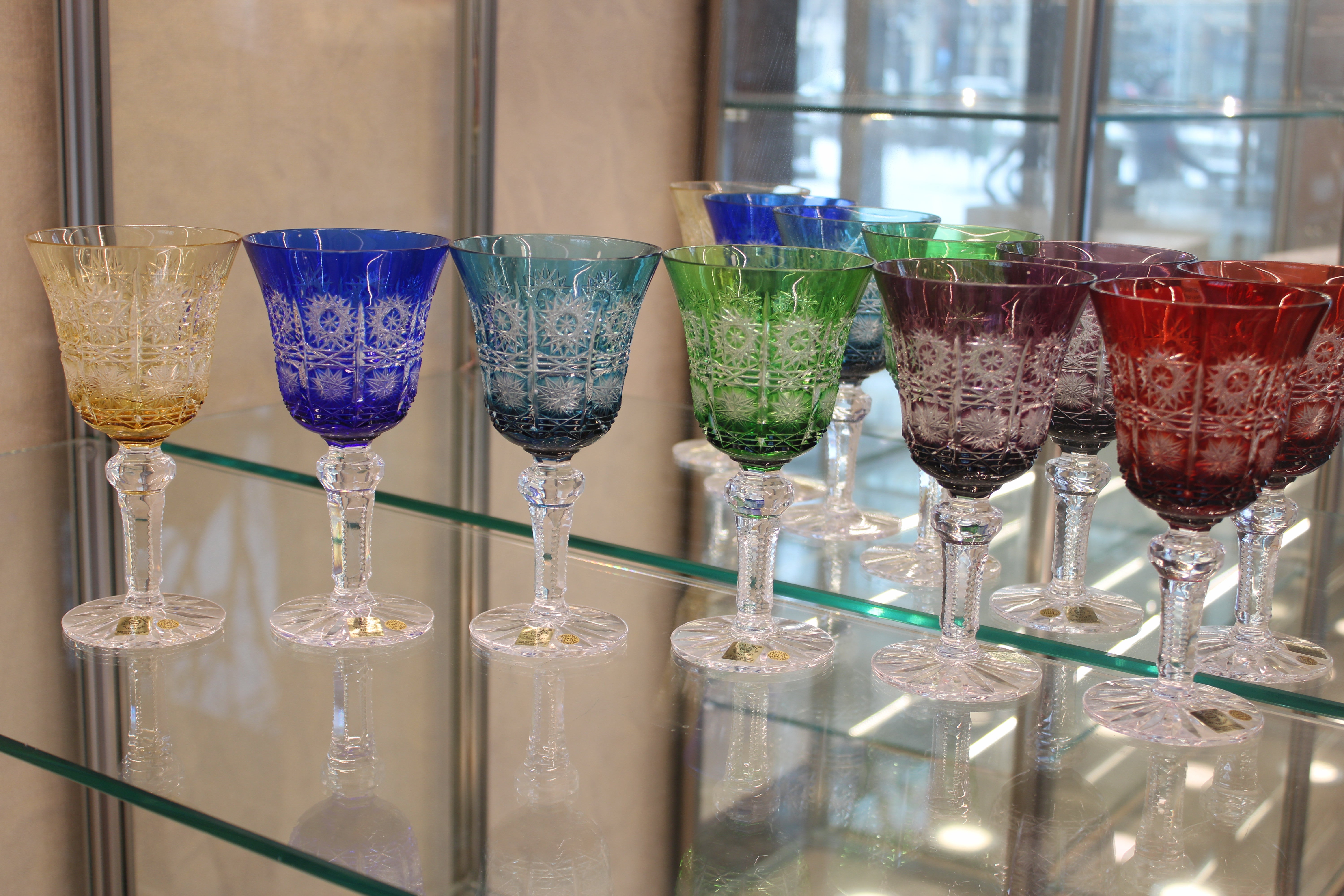 Set Pahare Cu Picior Goblet Paula - multicolor